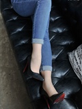 [IESS funny thinking] 2016.09.30 silk foot Bento 007: silk foot high heels and jeans 1 by Zhang Xinyue(1)